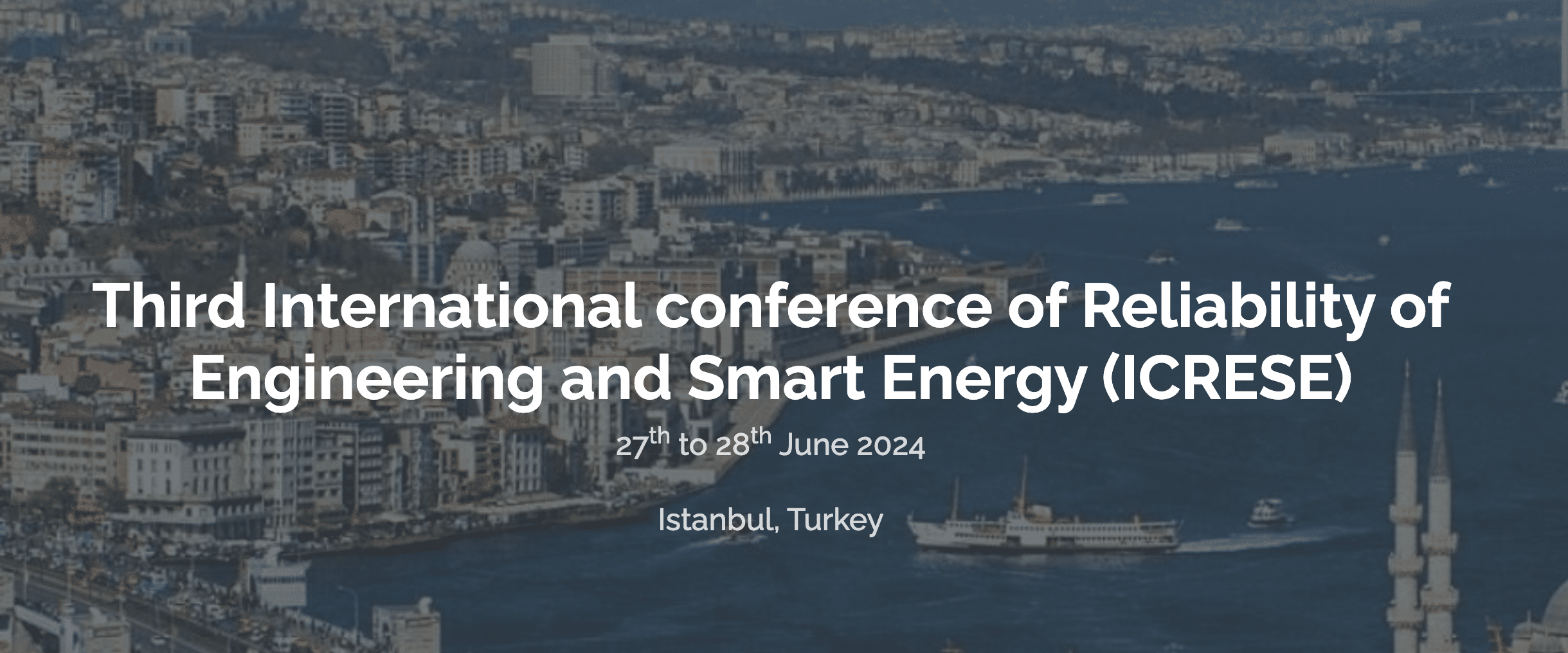 Third International conference of Reliability of Engineering and Smart Energy